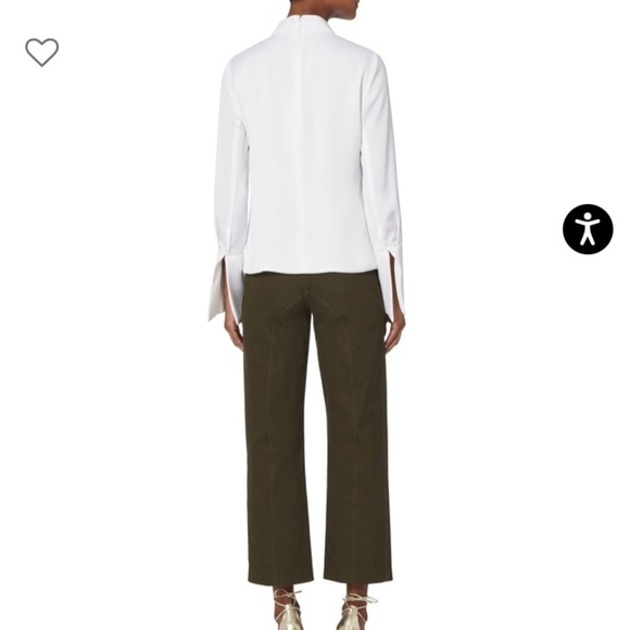 Intermix Rinnah Tie Detail Choker Neck Blouse - Picture 3 of 9